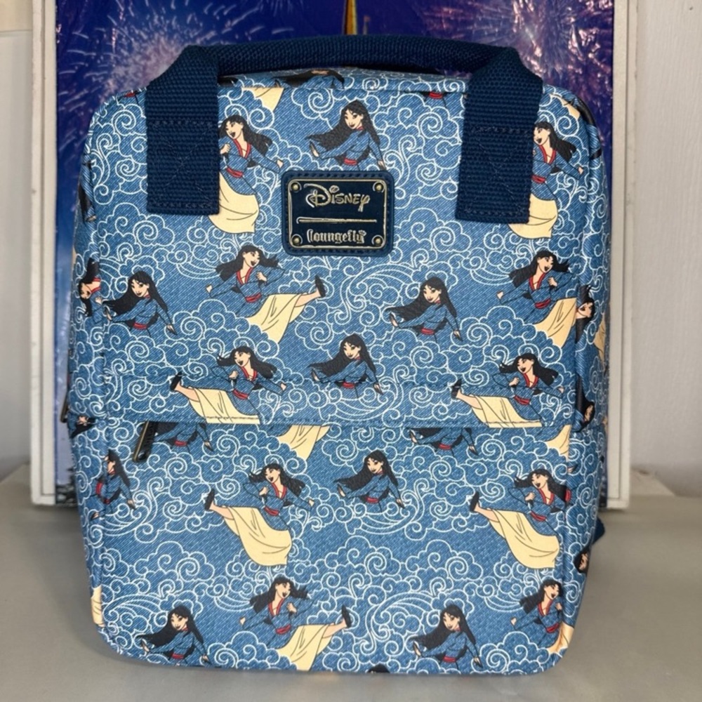 Disney Loungefly Mulan canvas mini backpack